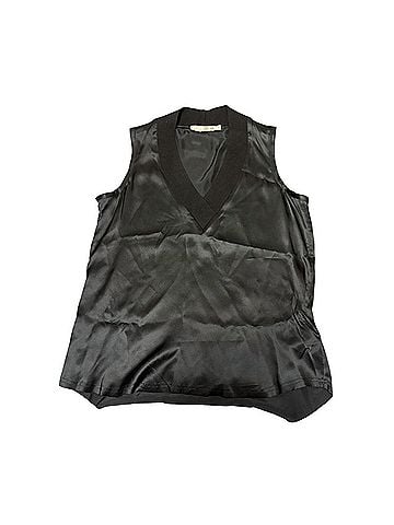 Go By Go Silk Women's Go Take A Ribbing Tank in Black (view 1)