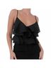 RUMORED Solid Black Tango Tank Top in Black Size L - photo 2