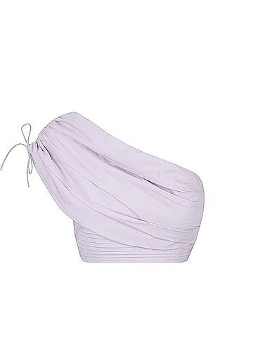 SWF Roman One-Shoulder Top in Lilac (view 1)