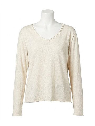 Dear John Vanya Long Sleeve Tee in Whitecap Gray (view 1)