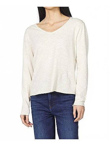 Dear John Vanya Long Sleeve Tee in Whitecap Gray (view 2)