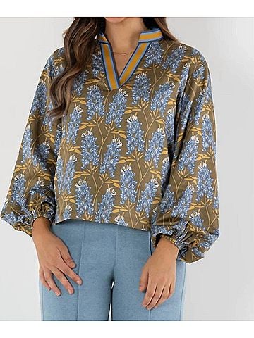 Emily McCarthy Lolli Top in Bluebonnet (view 2)