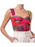 Line & Dot Pink Miley Bustier Top in Pink Multi Size L - photo 3