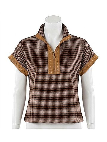 Emily McCarthy Poppy Tweed Top in Tweed (view 1)
