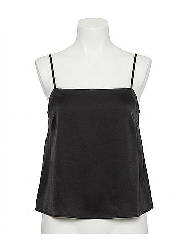 Susana Monaco Satin Camisole Top in Black (view 1)