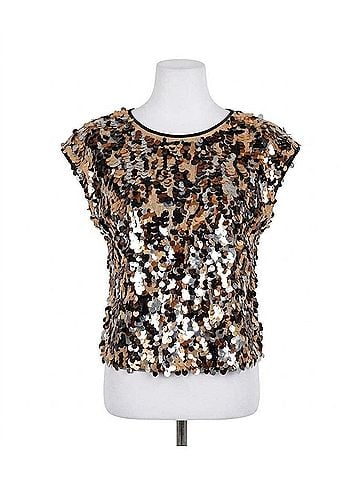 Emily McCarthy Hatti Sequin Tank in Tortoise Shell (view 1)