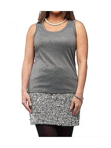 Insight Solid Tank in Pewter (view 2)