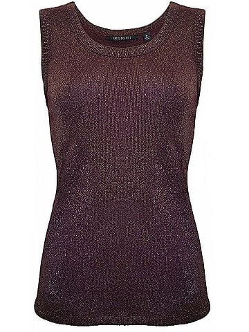 Insight Women's Solid Tank in Aged Wine (view 2)