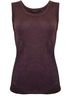 Insight Solid Purple Women's Solid Tank in Aged Wine Size S - photo 2