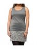 Insight Solid Gray Solid Tank in Pewter Size XS - photo 2