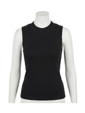NATION LTD Joan Sleeveless Mock Neck Top in Black (view 1)