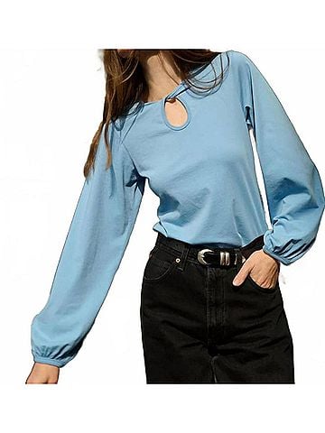 NATION LTD Carolina Keyhole Top in Allure (view 2)