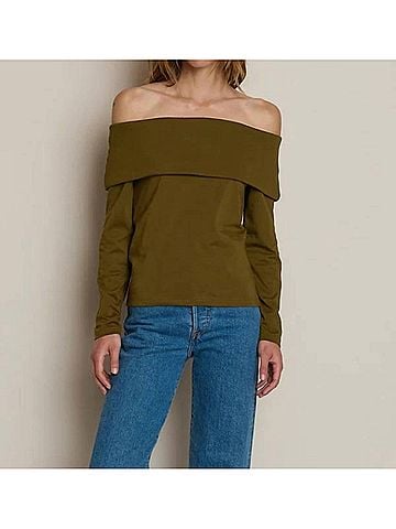 NATION LTD Kate Top in Martini Olive (view 2)