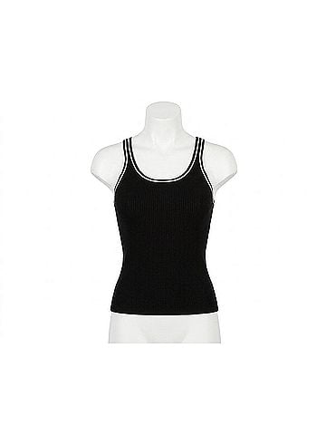 Velvet Heart Lenny Cami Top in Black Cream (view 1)