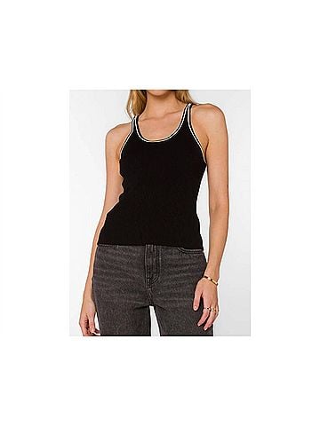 Velvet Heart Lenny Cami Top in Black Cream (view 2)