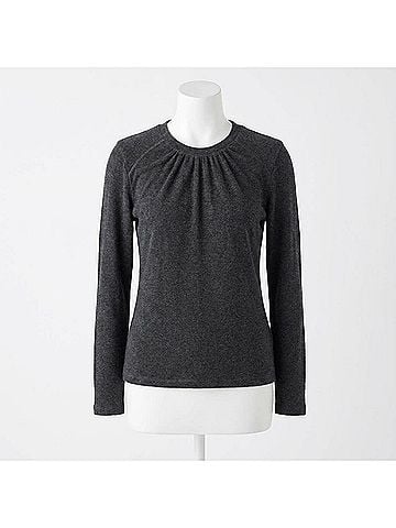 NATION LTD Alejandra Long Sleeve Tee in Charcoal (view 2)