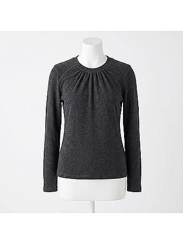 NATION LTD Alejandra Long Sleeve Tee in Charcoal (view 2)