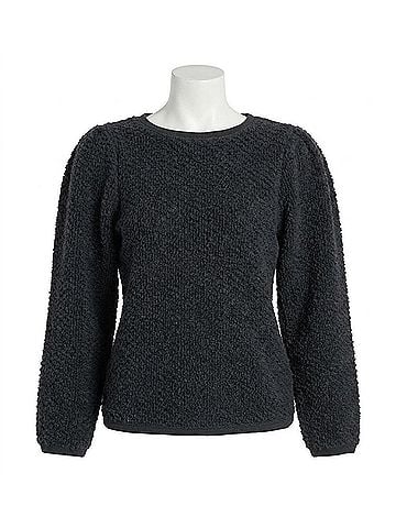 NATION LTD Etta Lace Popover Top in Jet Black (view 1)