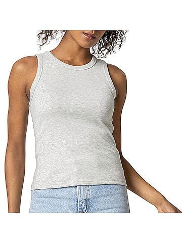 Lilla P Women's Jewel Tank Top in Heather Grey (view 2)