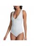 Commando Solid White Women's Neoprene Deep V Bodysuit in White Size XS - photo 2