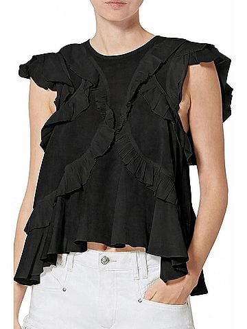 Isabel Marant Nalou Top in Black (view 2)