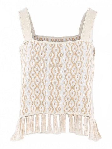 Emily McCarthy Capri Knit Tank in Blanc Petals (view 1)