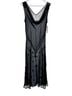 ECI 100% Silk Floral Black Cocktail Dress Size 12 - photo 1