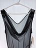 ECI 100% Silk Floral Black Cocktail Dress Size 12 - photo 3