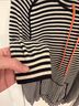 Tory Burch Stripes White Blue Sweatshirt Size L - photo 6