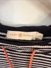 Tory Burch Stripes White Blue Sweatshirt Size L - photo 3