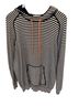 Tory Burch Stripes White Blue Sweatshirt Size L - photo 1