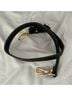 On 34th Solid Black White Leather Belt Bag One size - photo 4