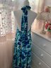 DKNY 100% Polyester 100% Polyester Floral Blue Multi Color Cocktail Dress Size 4 - photo 5