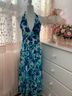 DKNY 100% Polyester 100% Polyester Floral Blue Multi Color Cocktail Dress Size 4 - photo 3