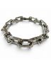 Louis Vuitton 100% Metal Silver Toned LOUIS VUITTON (Louis Vuitton) 2022 Model M00308 Bracelet Chain Monogram Metal Approx. 22cm Silver L Made in Italy Men's One size - photo 1