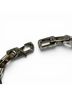 Louis Vuitton 100% Metal Silver Toned LOUIS VUITTON (Louis Vuitton) 2022 Model M00308 Bracelet Chain Monogram Metal Approx. 22cm Silver L Made in Italy Men's One size - photo 5