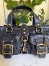 Coach 100% Leather Black Gold Satchel One size - photo 4