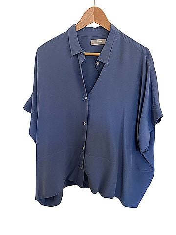 Everlane Square Shirt Short Sleeve Blouse (view 1)