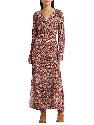 Treasure & Bond Treasure & Bond Floral Long Sleeve Maxi Dress Casual Dress (view 1)