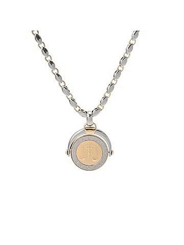 Bvlgari BVLGARI Horoscope Men's and Women's Stainless Steel 18K Yellow Gold (YG) Necklace, Grade A, Used, Ginzo (view 1)