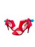 Betsey Johnson Red Heels Size 6 1/2 - photo 1