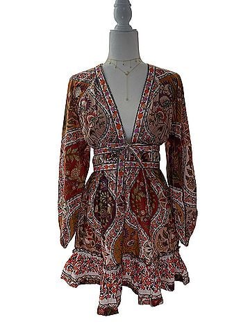 FARM Rio Farm Rio Romantic Nature Mini Dress Cocktail Dress (view 2)