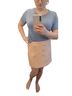 Maje 51% Polyester 26% Acrylic 19% Wool 3% Polyamide 1% Viscose 100% Polyester Tweed Pink Gold Wool Skirt Size L - photo 5