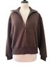Varley 100% Recycled Polyester 100% Cotton 100% Polyester Brown Pullover Hoodie Size S - photo 2