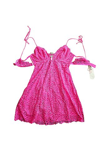 For Love & Lemons Butterfly Lace Slip Dress Cocktail Dress (view 1)