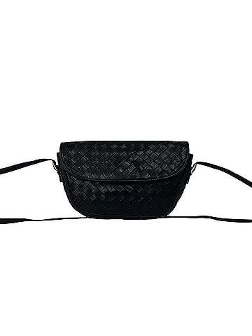 Bottega Veneta BOTTEGA VENETA Intrecciato Leather Mini Shoulder Bag/Pouch/Sacoche, Black, 299-3 (view 1)