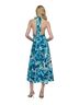 DKNY 100% Polyester 100% Polyester Floral Blue Multi Color Cocktail Dress Size 4 - photo 2