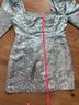 Sau Lee 55% Polyester 45% Nylon 100% Rayon Floral Blue Cocktail Dress Size 14 - photo 9