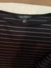 Ralph Lauren Stripes Black Silver Short Sleeve Top Size L - photo 3