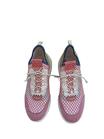 Sam Edelman SAM EDELMAN Chelsie Knit Sneaker In Pink Coral/ Electric Lime Sneakers (view 2)